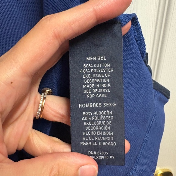 Nautica Navy Blue Shirt Size 3XL - Picture 3 of 3